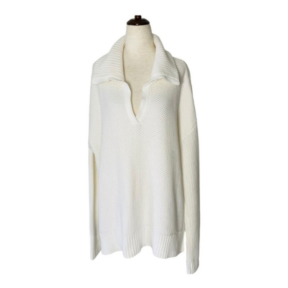 Lauren Ralph Lauren Collared Knit Sweater Size XL
